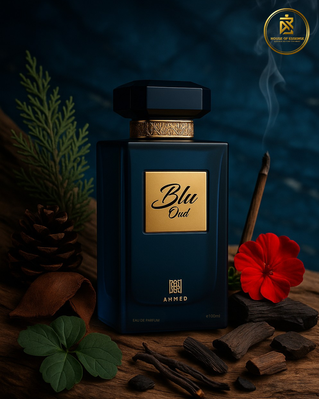 Ahmed Al Maghribi Blu Oud EDP – Designer Perfume & fragrance luxury oriental oud fragrance at House of Essence Sri Lanka