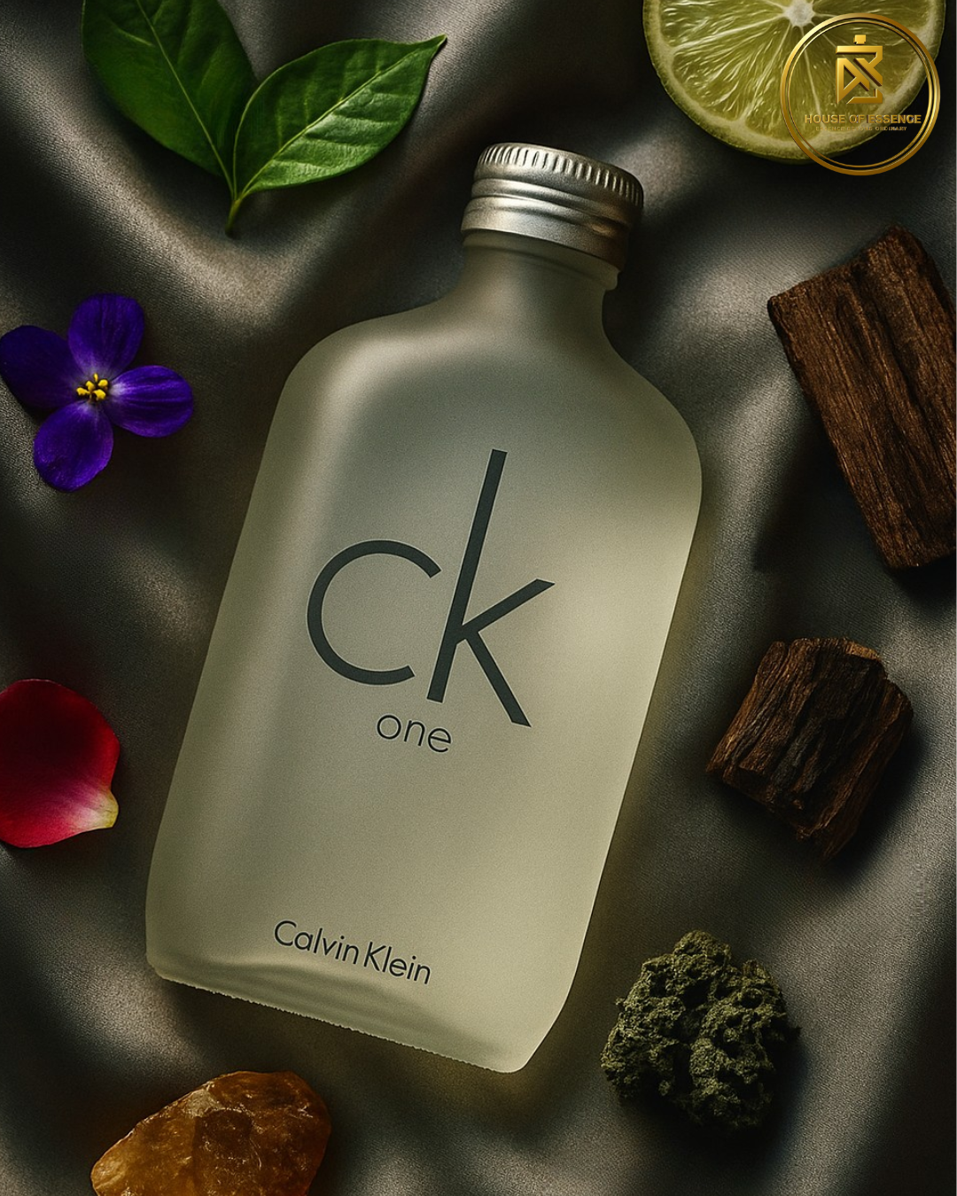 “One fragrance. One spirit. CK One.” Now available in House of Essence 100 % Authentic 
