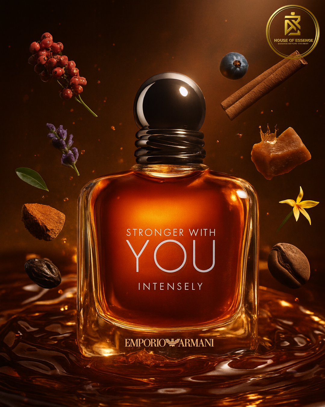 Emporio Armani  stronger with you intensely . Now available in house of essence Sri Lanka