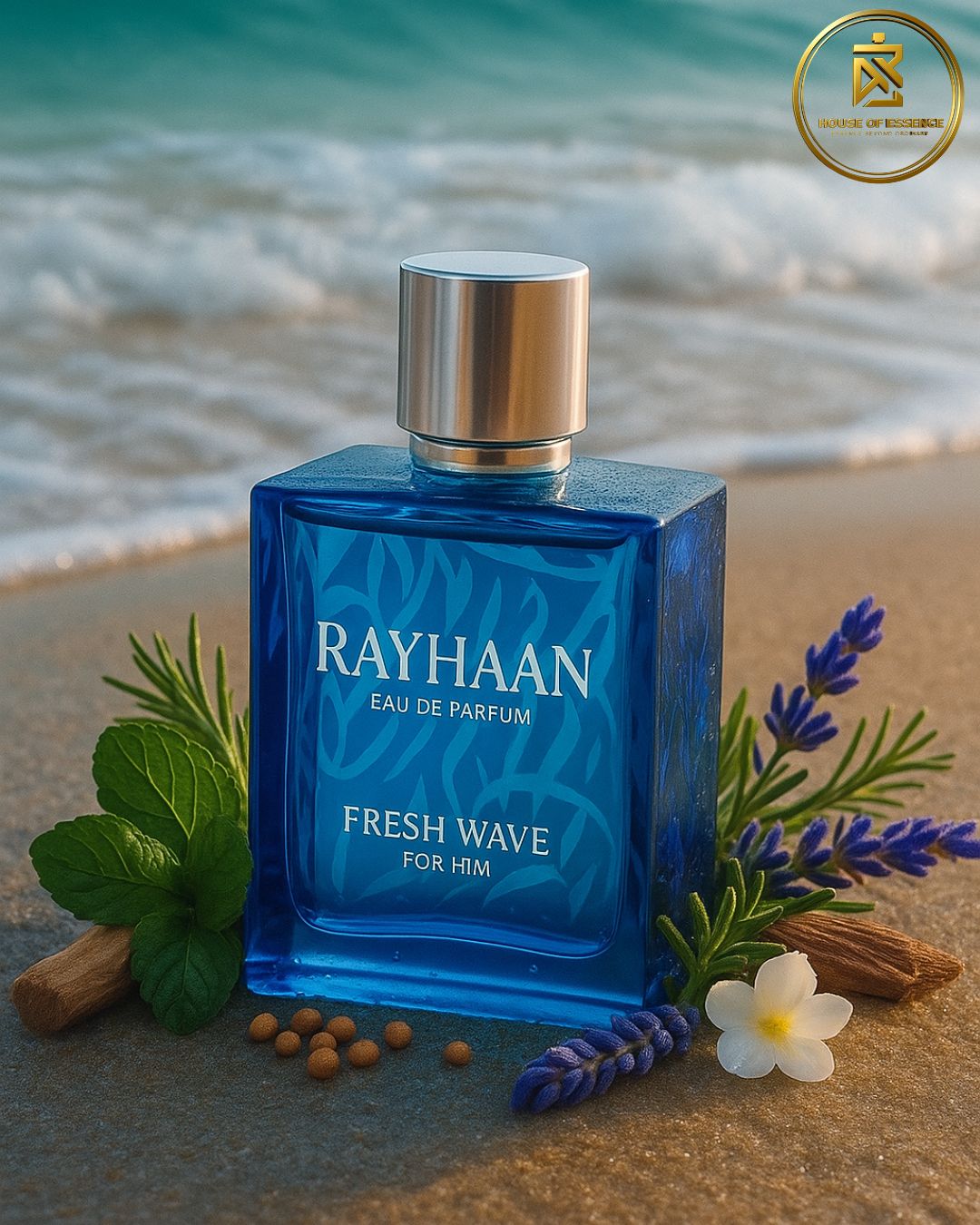 Rayhaan Fresh Wave Eau de Parfum – refreshing aquatic Designer fragrance for men at Houseofessence.lk Sri Lanka
