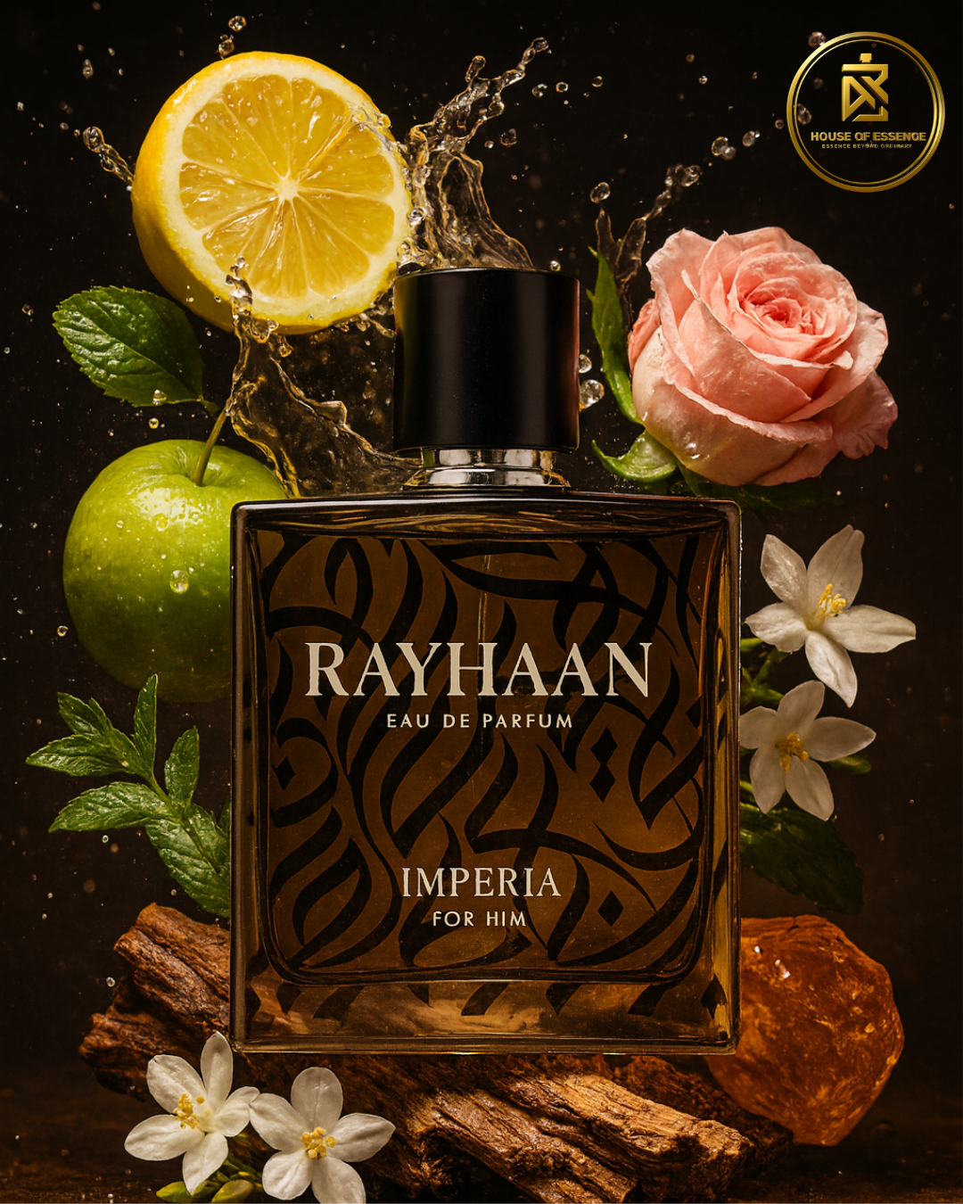 Rayhaan Imperia Eau de Parfum – luxury oriental Designer fragrance & Perfume with amber notes at Houseofessence.lk Sri Lanka