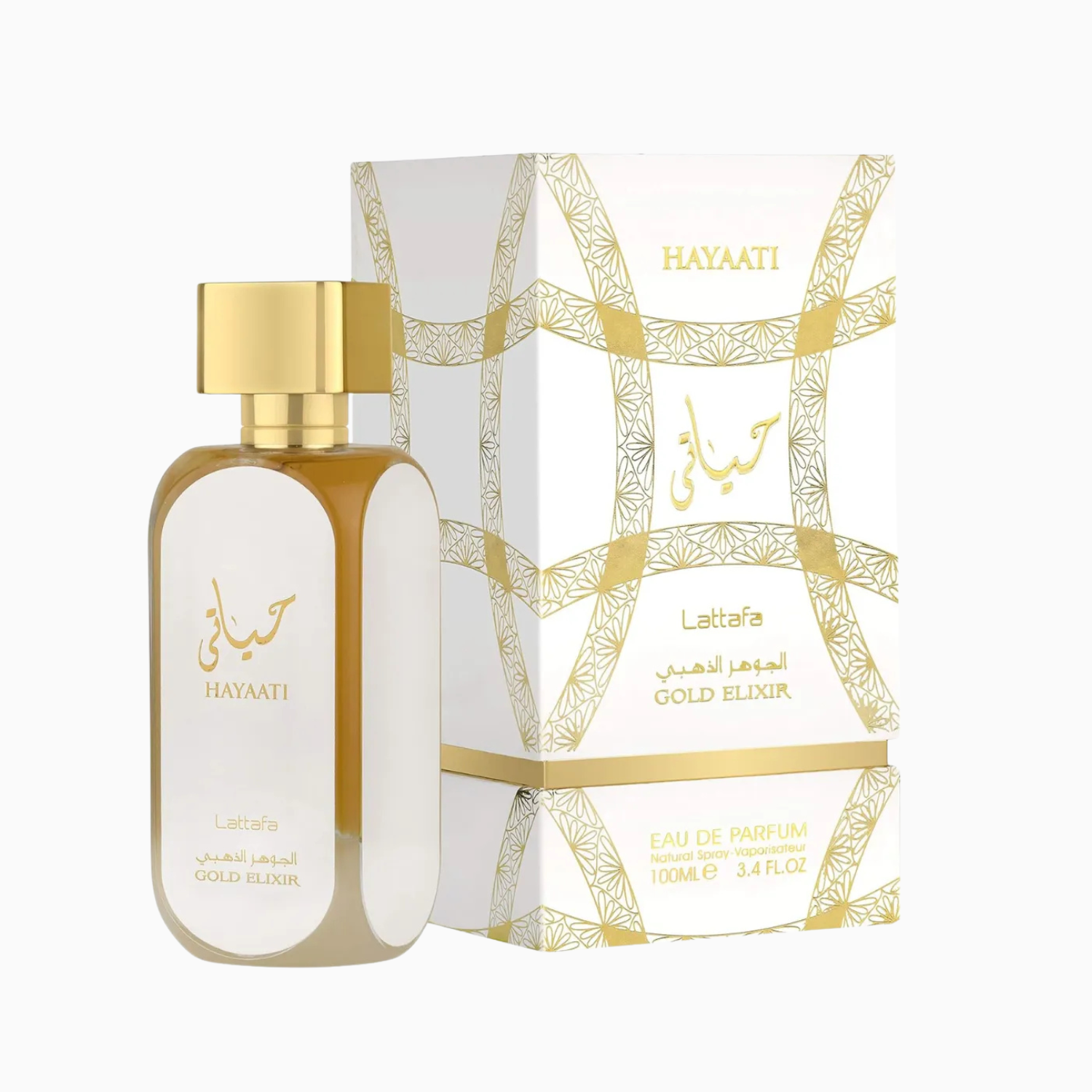 Lattafa Hayaati Gold Elixir Eau de Parfum – 100% authentic unisex fragrance from House Of Essence, available in Sri Lanka
